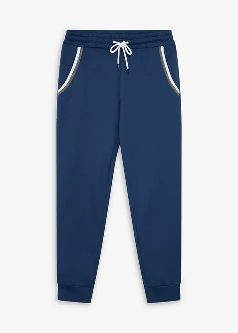 Regular Fit Jogginghose, Straight in blau von vorne - bonprix