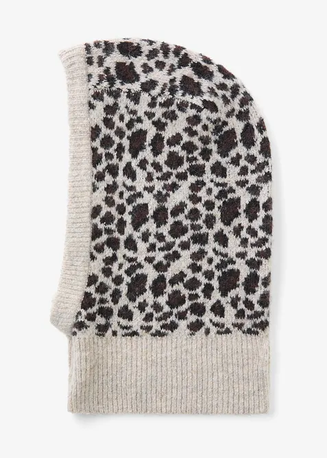 Balaklava im Leolook in schwarz von vorne - bonprix