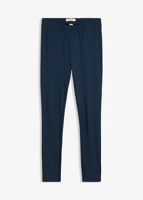 Thermo-Leggings mit Bequembund in blau von vorne - bonprix