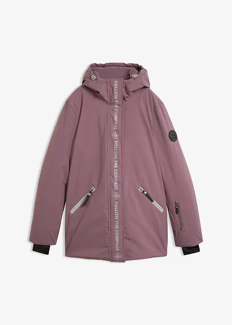 wasserdichte Ski Funktions-Jacke in lila von vorne - bonprix