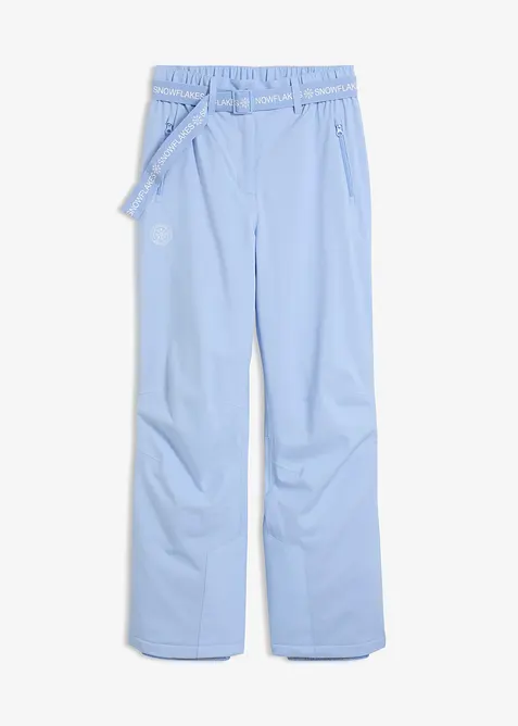 Ski-Thermohose mit Fleecefutter, wasserdicht in blau von vorne - bonprix