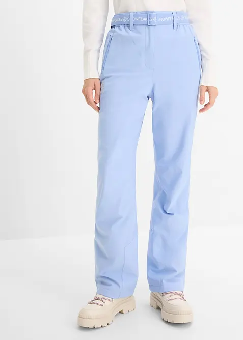 Ski-Thermohose mit Fleecefutter, wasserdicht in blau von vorne - bonprix