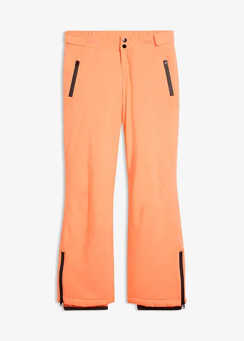 Wasserabweisende Skihose in pink von vorne - bonprix