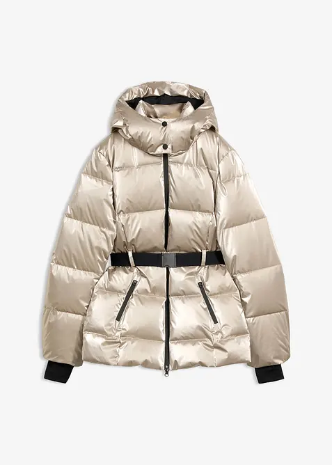 Skijacke in gold von vorne - bonprix