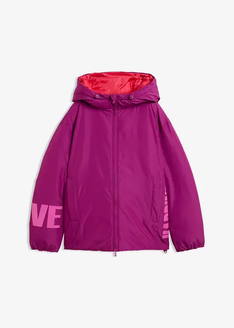 Jacke in lila von vorne - bonprix