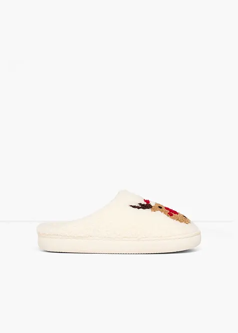 Hausschuhe in beige - bonprix