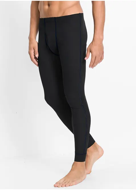 Thermo-Unterhose mit Eingriff in schwarz von vorne - bonprix
