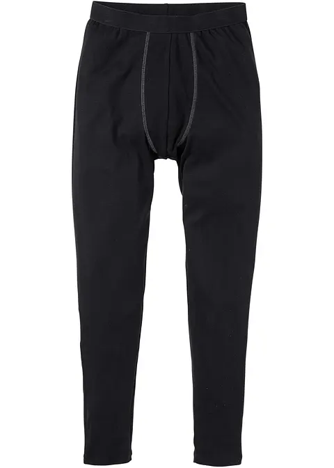 Lange Unterhose in schwarz von vorne - bonprix