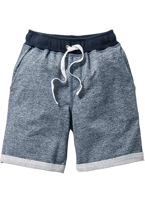 Jungen Bermuda in Denimoptik in blau von vorne - bonprix