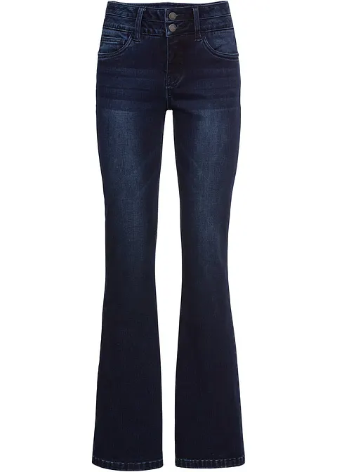 Shaping-Ultra-Soft-Jeans, Bootcut in blau von vorne - bonprix