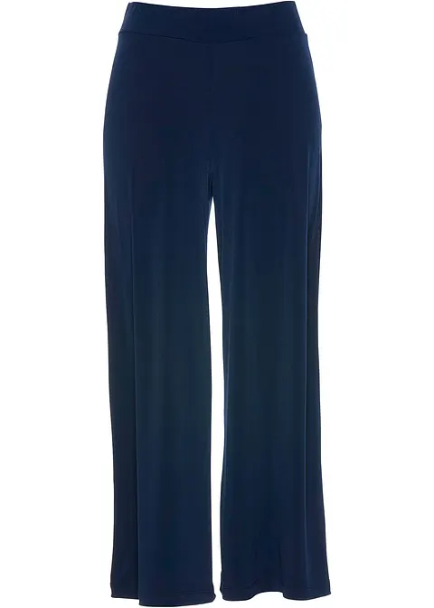 Culotte aus Jersey in blau von vorne - bonprix