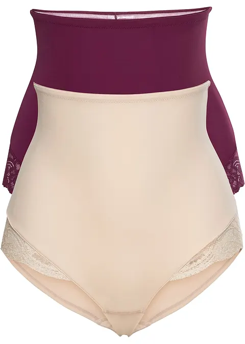 Shape Panty mit leichter Formkraft (2er Pack) in beige - bonprix