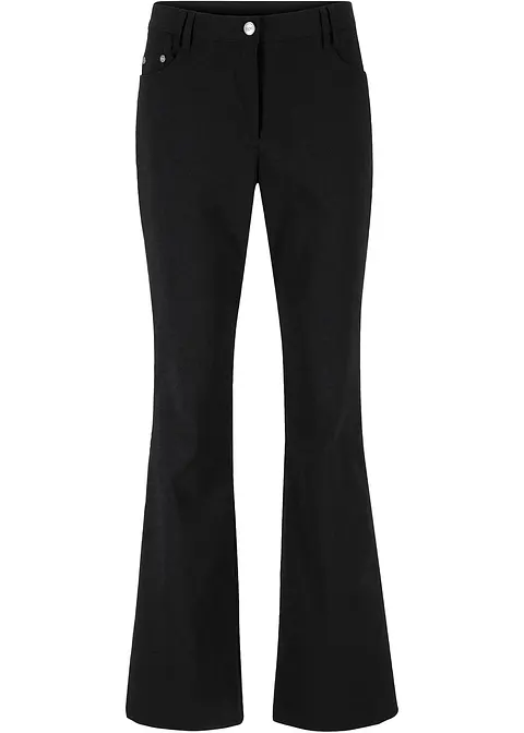 Stretch-Hose mit Viskose in schwarz von vorne - bonprix
