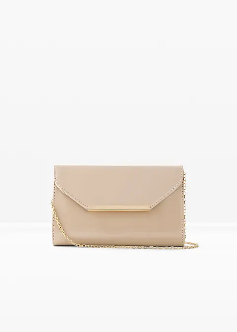 Clutch in beige von vorne - bonprix