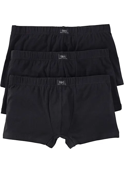 Hipster (3er Pack) in schwarz von vorne - bonprix