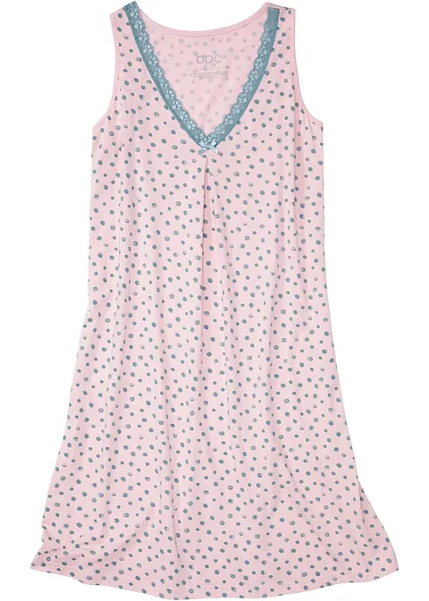 Nachthemd mit Viskose in rosa von vorne - bonprix