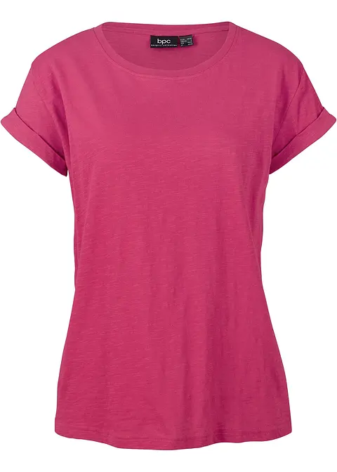 Boxy-Shirt in pink von vorne - bonprix