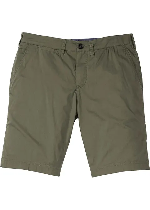 Chino-Bermuda, Regular Fit in grün von vorne - bonprix