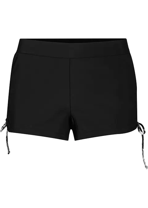 Badeshorts mit Innenslip in schwarz von vorne - bonprix
