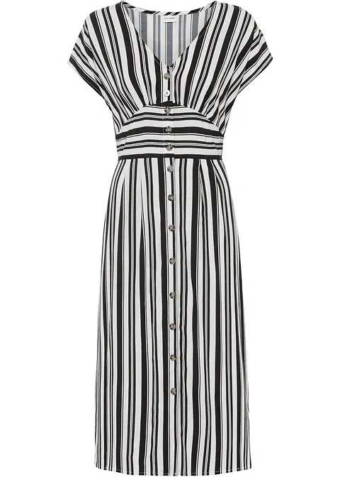 Kleid in schwarz von vorne - bonprix
