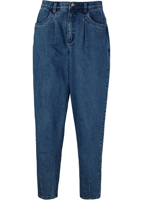 Barrell Jeans Mid Waist, cropped in blau von vorne - bonprix