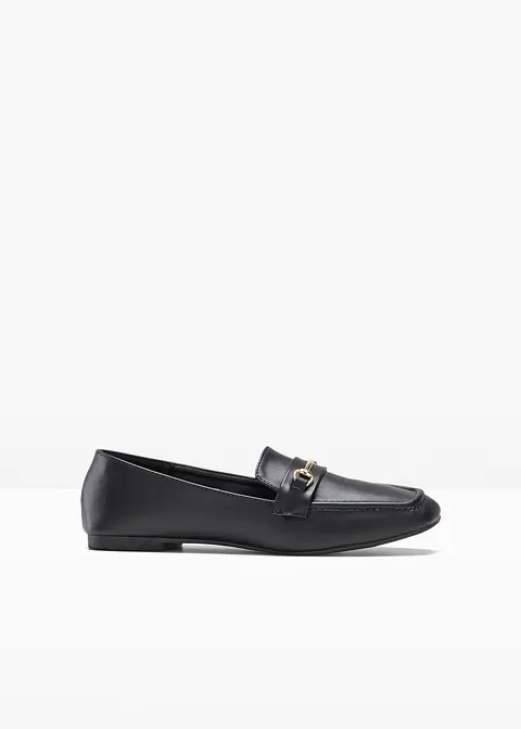 Loafer in schwarz von vorne - bonprix