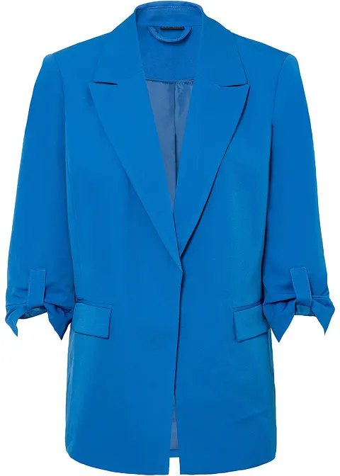 Oversize-Blazer in blau von vorne - bonprix