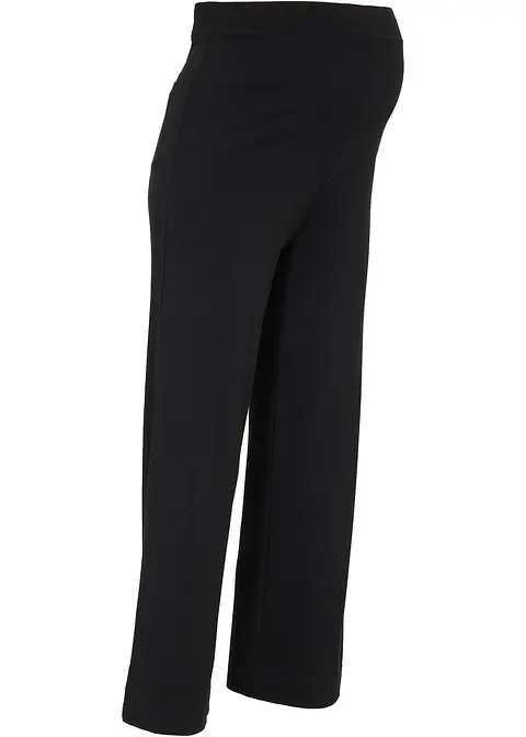 Umstands-Culotte mit 7/8 Bein in schwarz von vorne - bonprix