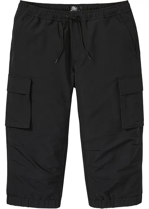 wasserabweisende 3/4-Funktionshose, Regular Fit in schwarz von vorne - bonprix