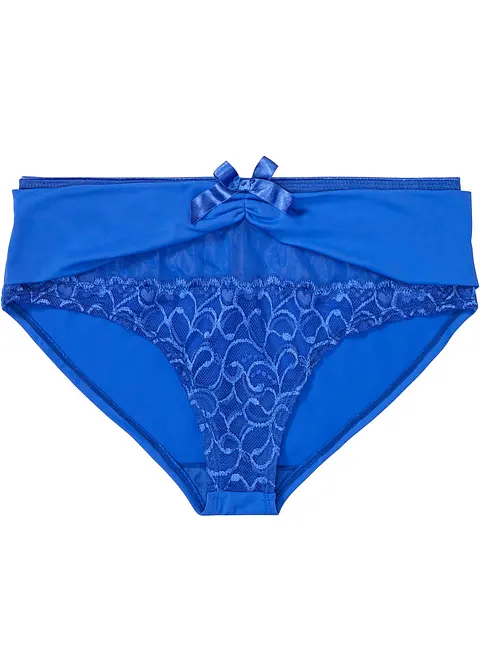 Panty in blau von vorne - bonprix