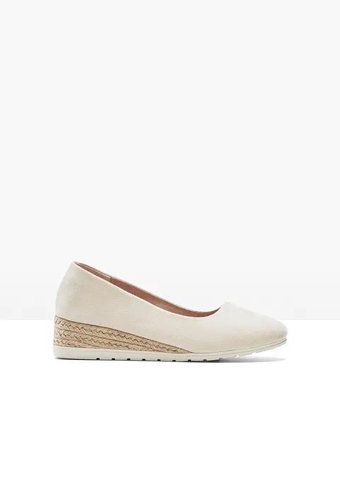 Keilpumps in beige - bonprix