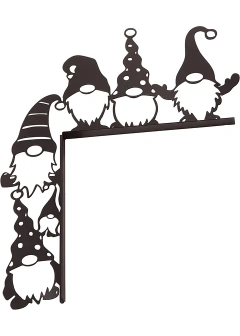 Türrahmendeko mit Wichteln in schwarz - bonprix