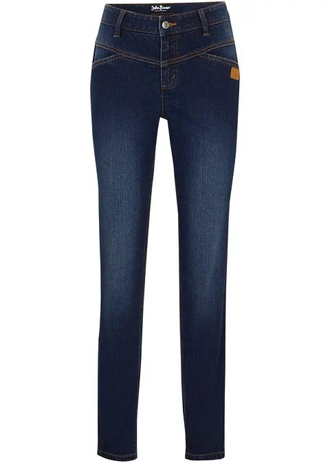 Ultra-Soft-Jeans, Skinny in blau von vorne - bonprix