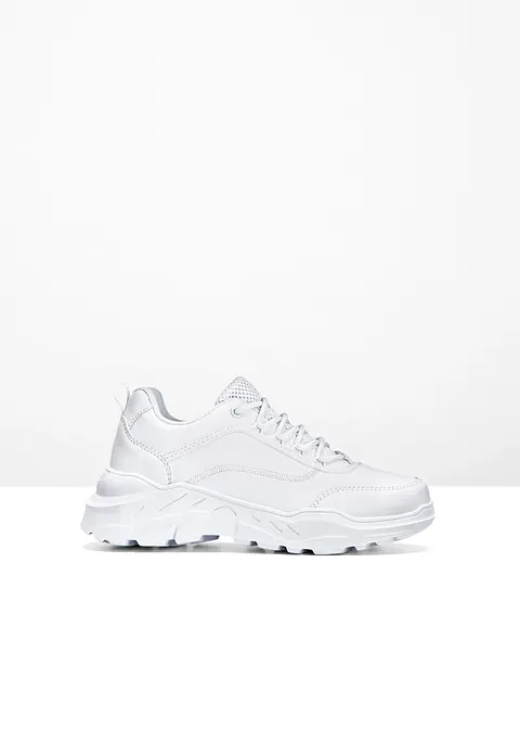 Chunky Sneaker in weiß von vorne - bonprix