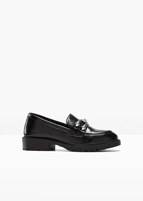 Loafer in schwarz von vorne - bonprix