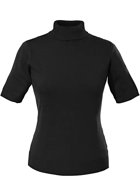 Pullover in schwarz von vorne - bonprix