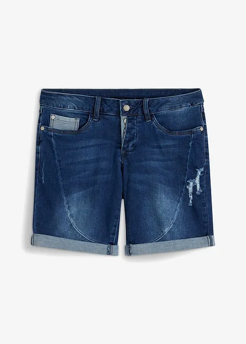 Jeans-Shorts in blau von vorne - bonprix