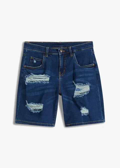 Jeans-Shorts in blau von vorne - bonprix