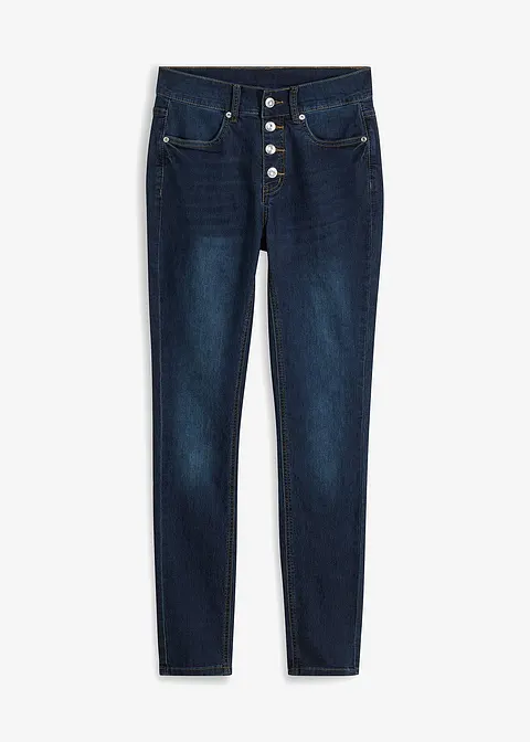 Skinny-Jeans in blau von vorne - bonprix