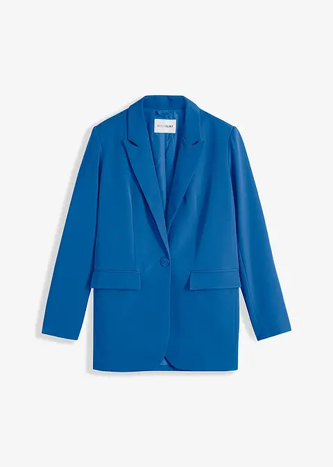 Oversize-Blazer in blau von vorne - bonprix