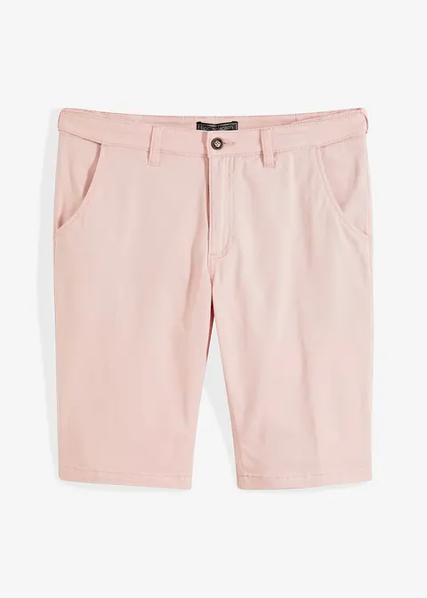 Chino-Bermuda, Slim Fit in rosa von vorne - bpc selection