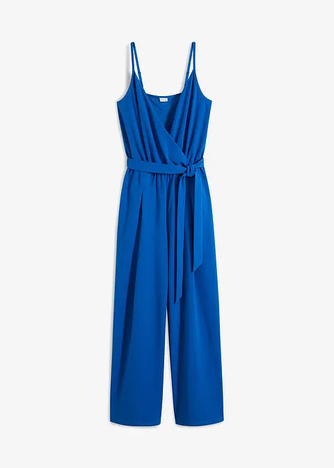 Jumpsuit in blau von vorne - bonprix