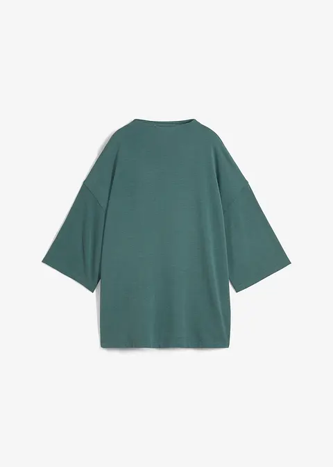 Leichtes Oversize-Sweatshirt in grün von vorne - bonprix