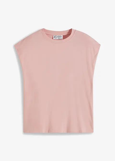 Shirt mit verstärkter Schulter in rosa von vorne - bonprix