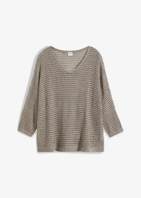 Pullover in braun von vorne - bonprix