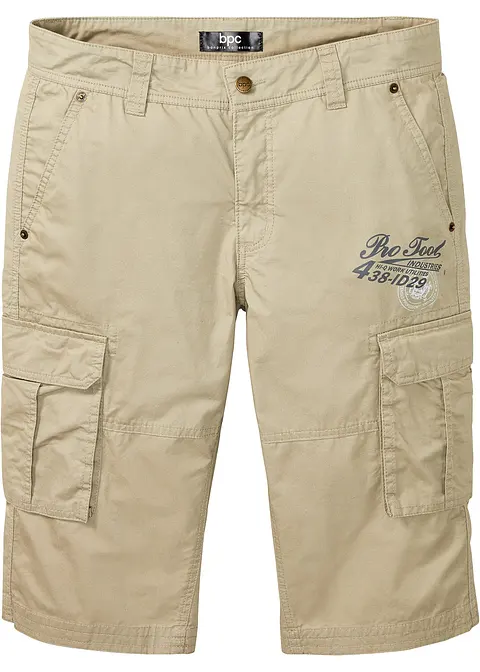 Long-Bermuda, Regular Fit in grün von vorne - bonprix