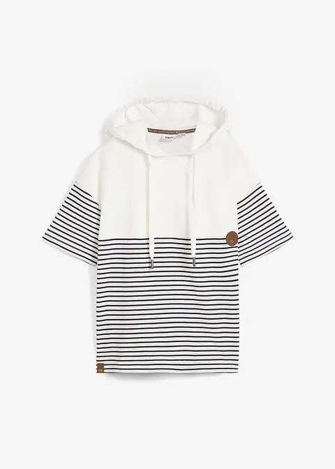 Hoodie in weiß von vorne - bonprix