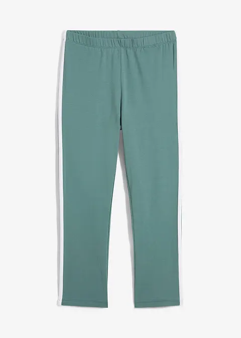 ¾ Sport-Leggings in grün von vorne - bonprix