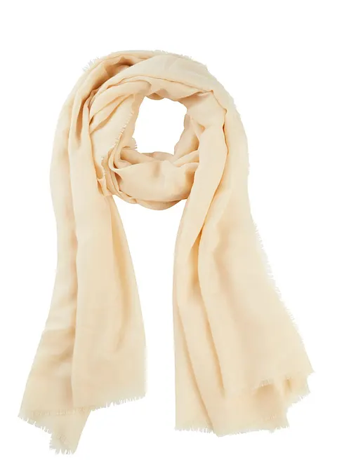 Schal in beige von vorne - bonprix