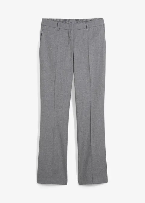 Flared - Wollhose in grau von vorne - bonprix